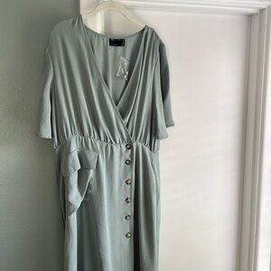 NWT- ASOS side button maxi dress